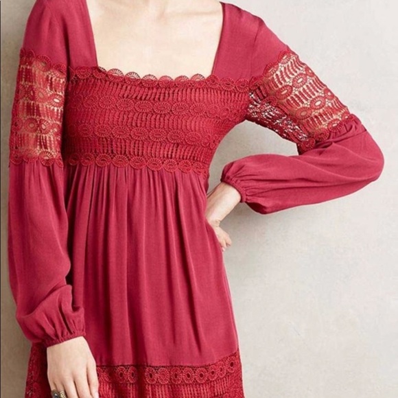 Anthropologie Floreat Aveline Lace Casual dress - Picture 4 of 7